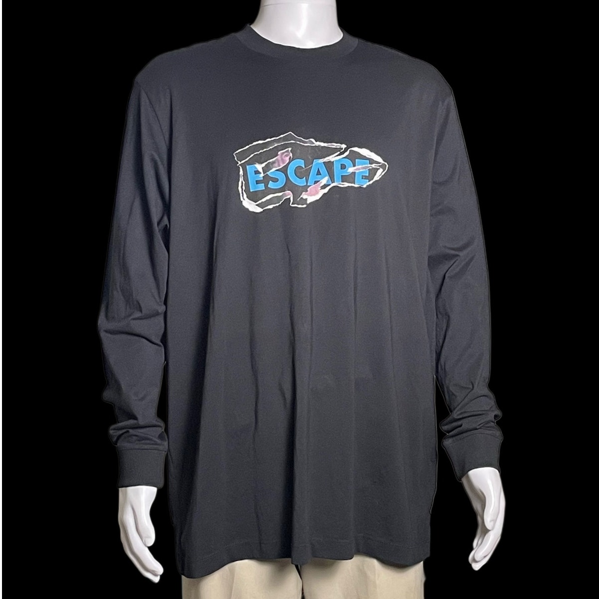 Marcelo Burlon County Of Milan Long Sleeve Escape Graphic Shirt Men Large Nwt
